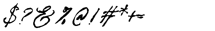 Chanson Reverie Script Font OTHER CHARS