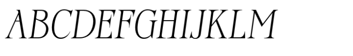Chantress Vittorea Italic Font UPPERCASE