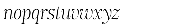 Chantress Vittorea Italic Font LOWERCASE