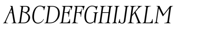 Chantress Vittorea Semi Bold Italic Font UPPERCASE