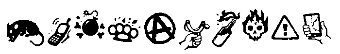 Chaos Block Doodles Font OTHER CHARS