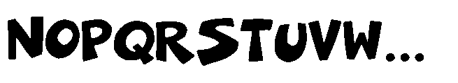 Chaos Block Regular Font UPPERCASE