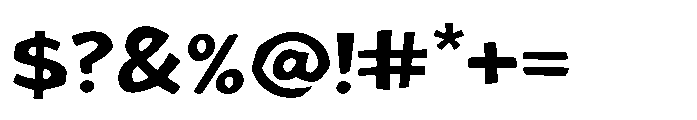 Chaos Block Two Font OTHER CHARS