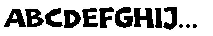 Chaos Block Two Font UPPERCASE
