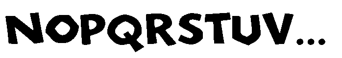 Chaos Block Two Font UPPERCASE