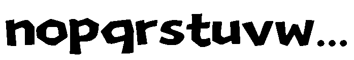 Chaos Block Two Font LOWERCASE