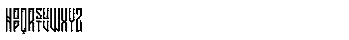 Chaoseum Rough Font LOWERCASE