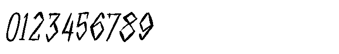 Chaotic Runes Italic Font OTHER CHARS