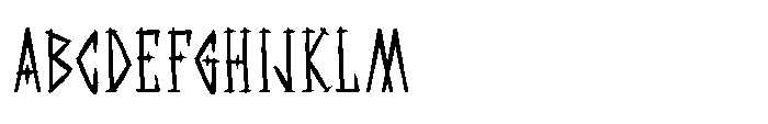 Chaotic Runes Regular Font UPPERCASE