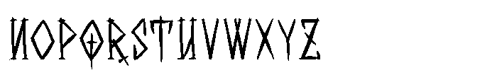 Chaotic Runes Regular Font UPPERCASE