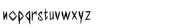 Chaotic Runes Regular Font LOWERCASE
