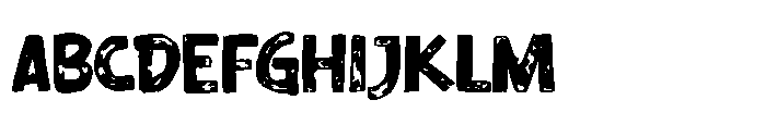 Chaotic Sans Font UPPERCASE