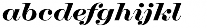 Chapman Black Extended Italic Font LOWERCASE