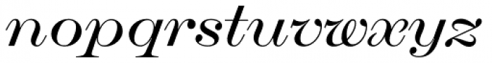 Chapman Medium Extended Italic Font LOWERCASE