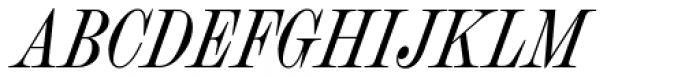 Chapman Regular Condensed Italic Font UPPERCASE