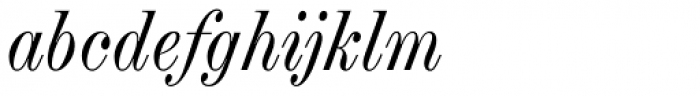 Chapman Regular Condensed Italic Font LOWERCASE