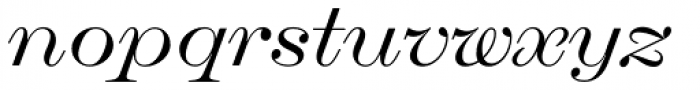 Chapman Regular Extended Italic Font LOWERCASE