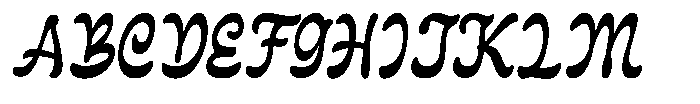 Chapney Font UPPERCASE