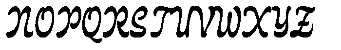 Chapney Font UPPERCASE