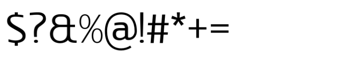 Character Sans Light Font OTHER CHARS