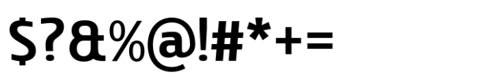 Character Sans Medium Font OTHER CHARS