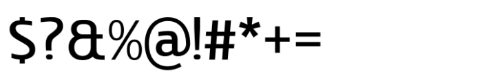 Character Sans Regular Font OTHER CHARS