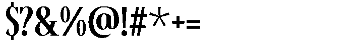 Charbit Font OTHER CHARS