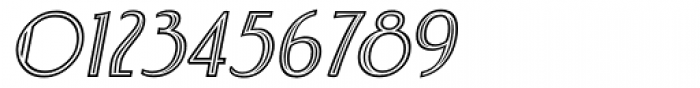 Charbonne Inline Oblique Font OTHER CHARS