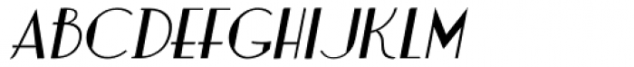 Charbonne Oblique Font LOWERCASE