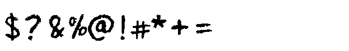 Charcoal Crayon Font OTHER CHARS