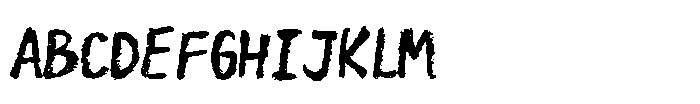 Charcoal Crayon Font UPPERCASE