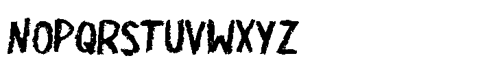 Charcoal Crayon Font UPPERCASE