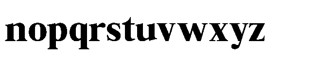 Charem Editorial Black Font LOWERCASE