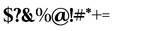 Charem Editorial Extra Bold Font OTHER CHARS