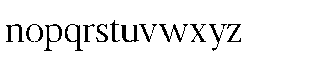 Charem Editorial Extra Light Font LOWERCASE