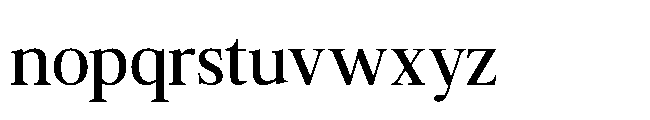 Charem Editorial Regular Font LOWERCASE