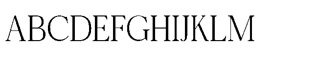 Charem Editorial Thin Font UPPERCASE