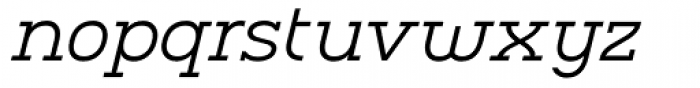 Charifa Serif Light Oblique Font LOWERCASE