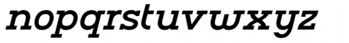 Charifa Serif Medium Oblique Font LOWERCASE