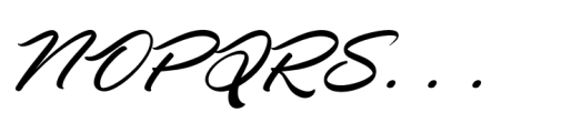 Charity Thomas Italic Font UPPERCASE