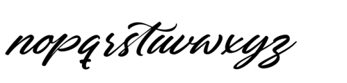 Charity Thomas Italic Font LOWERCASE