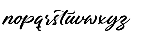 Charity Thomas Regular Font LOWERCASE