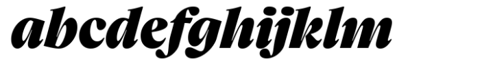 Charlea Extra Black Italic Font LOWERCASE
