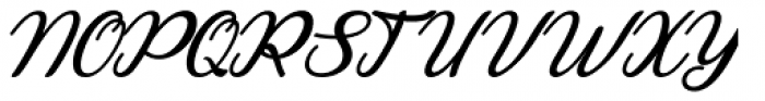 Charline Italic Font UPPERCASE