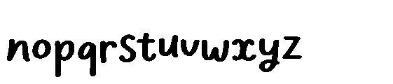 Charliney Pudding Bold Font LOWERCASE