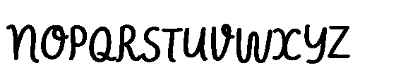Charliney Pudding Font UPPERCASE