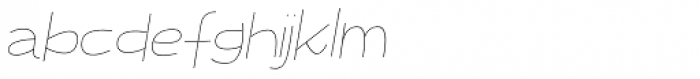 Charly Light Italic Font LOWERCASE