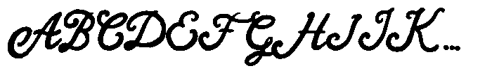 Charming Letters Font UPPERCASE