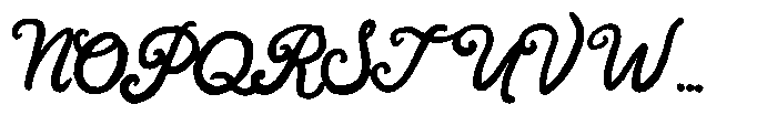 Charming Letters Font UPPERCASE