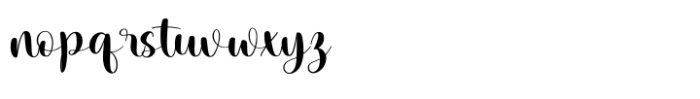 Charming Stylish Regular Font LOWERCASE